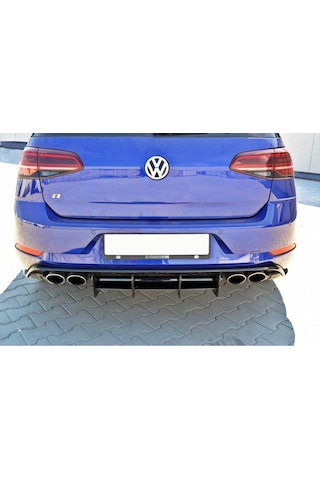Volkswagen Golf 7.5 R Arka Tampon Splitteri Parlak Siyah