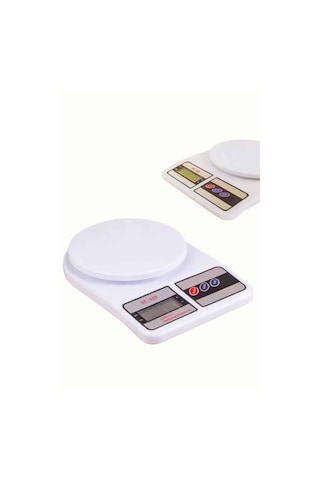 Dijital Hassas 10 Kg Mutfak Terazisi Tartısı Lcd Ekran Mutfak Tartısı Beyaz