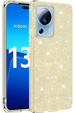 Xiaomi Mi 13 Lite Kılıf Zore Shining Simli Silikon Kılıf