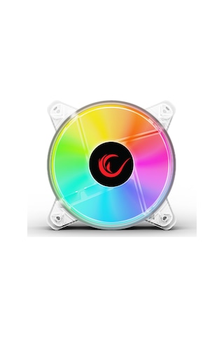 Rampage 6c-121 12cm Rainbow Aydınlatmalı Şeffaf Pc Kasa Fanı