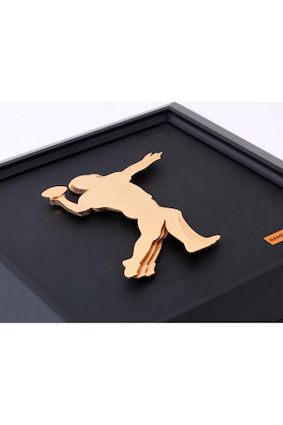 Zekupp Amerikan Futbolu Severler İçin Ahşap Tablo, Duvar Dekorasy