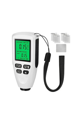 Honeybeeshop Beyaz Hw300 Mını Yüksek Hassasiyetli Kaplama Kalınlık Ölçer 15mm Lcd Ekranlı Pil İle Çalışan Abs Reçine