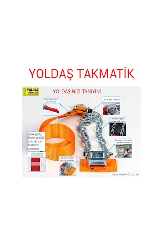 Yoldaş Takmatik 8'li Gold Takmatik Kar Zinciri Suv Ve Binek İçin
