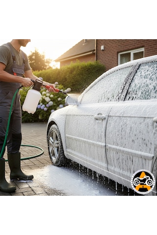 1 Litre Konsantre Fırçasız Oto Ve Motosiklet Şampuanı 60 Kat Sulandırılabilir