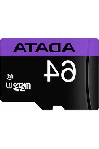 Pazly Adata 64gb Yüksek Hız Micro Sd Kart - U1 C10, 1080p Video Kayıt, Dayanıklı
