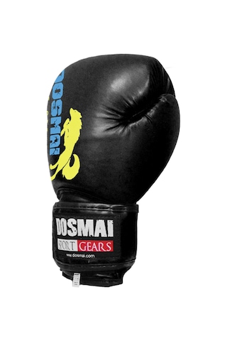 Dosmai Profesyonel Hava Alır Boks Kick Boks Eldiveni Siyah El344 Siyah