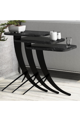 Variant Pion Metal Ayaklı 3Lü Zigon Sehpa (322104756)