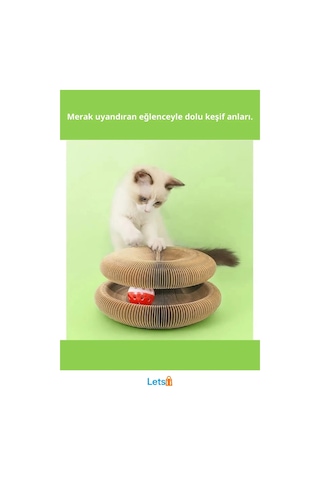 Şekillendirilebilir Dayanıklı Oluklu Kağıt Kedi Oyun Alanı