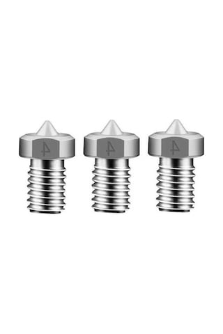 Moly Turkishyunboo Aibecy V6 Titanyum Nozzle Seti 0.4mm 3 Adet 1.75mm Yüksek Sıcaklık/