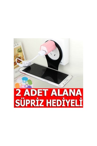 Telefon Tutucu Priz Şarj Askısı Cep Telefonu Tutacak Stand Askı