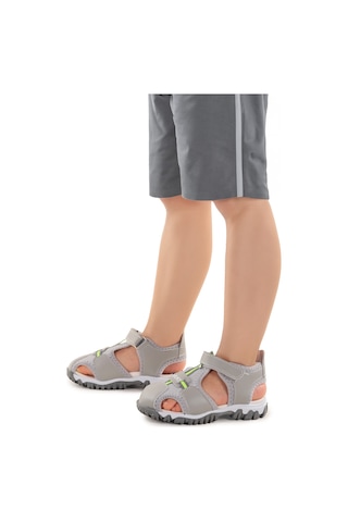 Kiko Kids Erkek Bebek Sandalet Arz 2399 Açık Gri