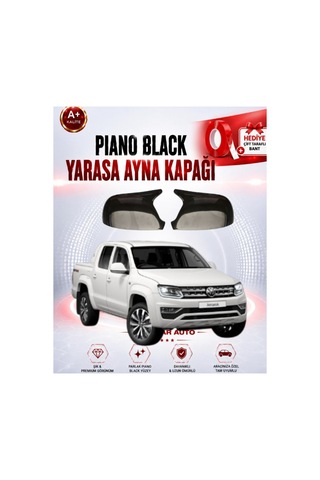 Vw Amarok 2010+ Yarasa Ayna Kapagı P.black