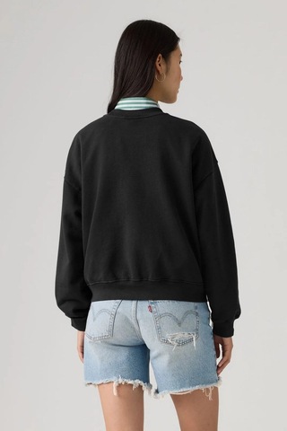 Levi's French Terry H225 Siyah Vintage Kesim Geniş Sweatshirt-16560