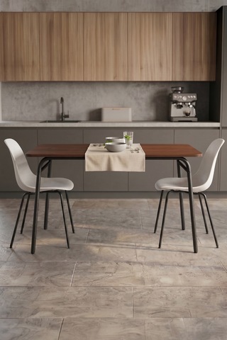Mutfak Masası 120x70x75 Cm Lava - Richmond Antrasit - Richmond