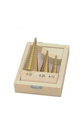 3 Parça Kademeli Panç Matkap Uç Seti Matkap Panç Takımı