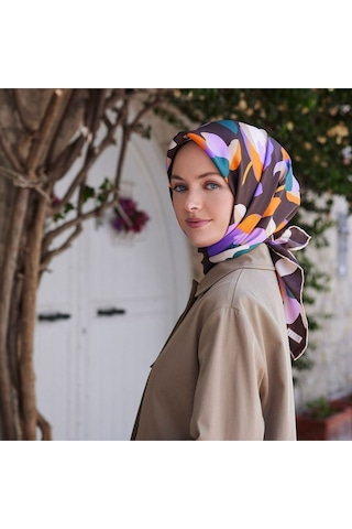 BELLİ Luxury Twill Ipek Eşarp 4040 Çok Renkli