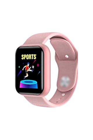 Tenfowee Y68/d20 Pembe Akıllı Spor Bileklik - 1.3 İnç Renkli Ekran, Kalp Atımı/kan Basıncı/sleep İzleme, Uzaktan Fotoğraf, Ip67 Su Geçirmez Bluetooth Spor Saati