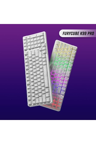 Furycube K99 Pro Mekanik Klavye - Rgb, Hotswap, Kablosuz, Mac/windows Uyumlu, Topografya