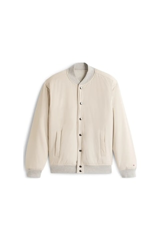 Tommy Hilfiger Crest Graphıc Revers, P97 Krem Erkek Ceket