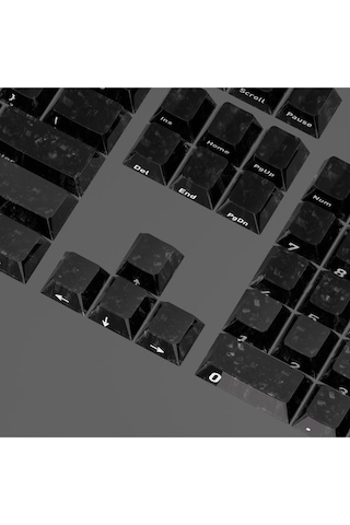 Mekanik Klavye Tuş Takımı Simli Şeffaf Rgb Keycaps