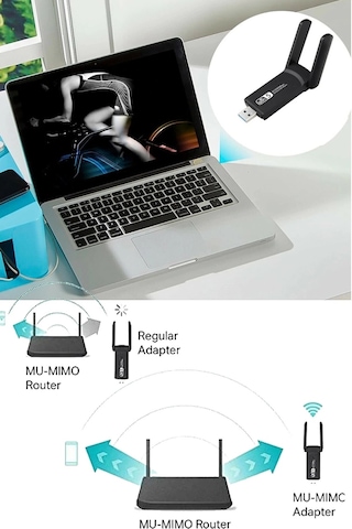 Vothoon Dual Band Ac1200 Usb 3.0 Adaptör Kablosuz Wifi Yükseltici