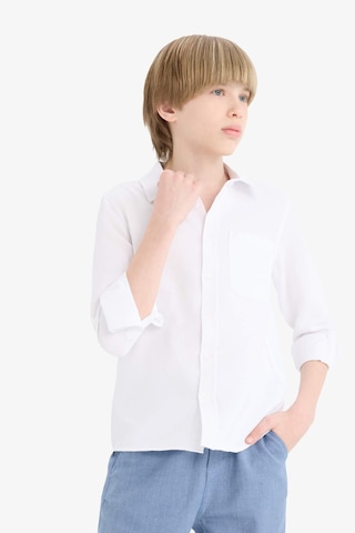 Defacto Erkek Çocuk Polo Yaka Oxford Uzun Kollu Gömlek T8854a625auwt34 Beyaz