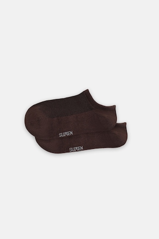 Suwen Classic Sneaker Çorap Sc1564019 Kahverengi