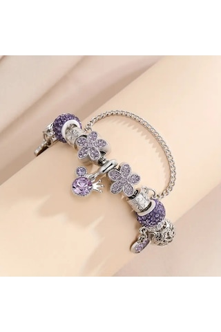 Mor Quenn Temalı Charmlı Bileklik
