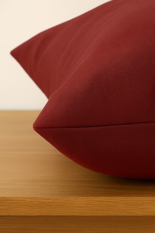 Luna Serisi Kadife Dokulu Kırlent Kılıfı 45 X 45 Cm - Bordo