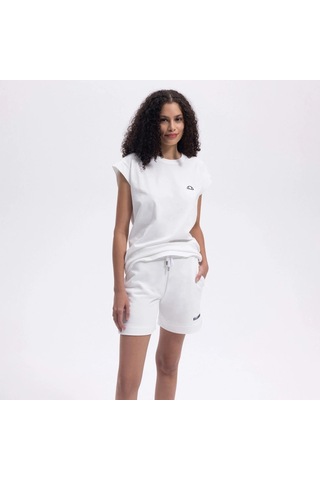 Ellesse Kadın Kırık Beyaz Pamuklu Şort Ef406-of Kırık Beyaz