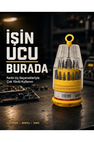 Bay Ateşe Dayanıklı Tornavida Seti Elektronik Tamir İçin Çok Uçlu Najmaddin 99386592