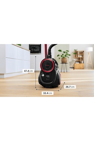 Bosch BGS41POW3 700 W Mini Turbo Başlıklı Toz Torbasız Elektrikli Süpürge