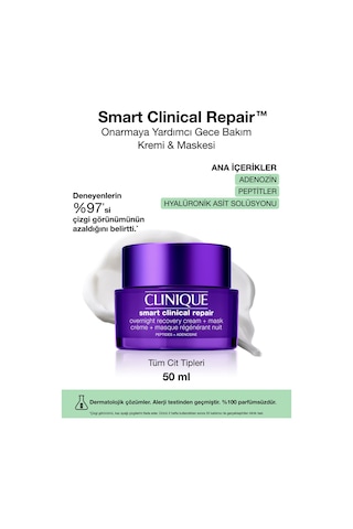 Kırışıklıkları Ve Çizgileri Smart Clinical Repair Onarmaya Yardımcı Gece Bakım Kremi Maskesi 50ml