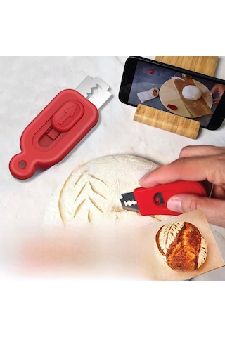 Reedark Pasta Kesme Aleti 5 Bıçaklı Mavi - Fırıncılar İçin Eşsiz Ekmek Desen Ve Dokuları Oluşturma Aracı Mavi