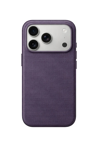 Apple Uyumlu iPhone 17 Pro Max Teknovoven Dokuma Kablosuz Şarj Destekli Animasyonlu Kılıf 1 Renk Siyah
