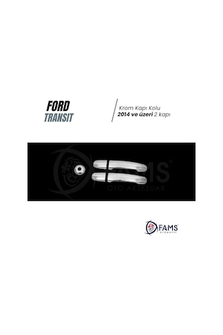 Ford Transit Krom Kapı Kolu 2 Kapı 5 Parça 2014 Üzeri P. Çelik