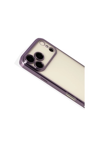 Apple Apple iPhone Uyumlu 17 Pro Max Razer Lensli Silikon - Mor