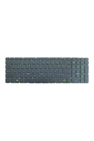 HP Uyumlu 15-au009nt X7H08EA, 15-aw003nt X5W84E Klavye Işıklı (Yeşil)
