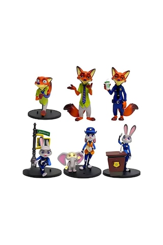 Zootopia Zootropolis Nick - Judy Koleksiyon Figürleri Rastgele