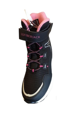 Lumberjack Koke Syah Pembe Water Resistant Kız Çocuk Ayakkabı Siyah - Fuşya