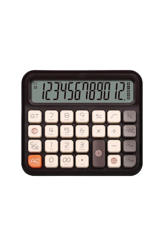 X-250 12 Haneli Hesap Makinesi Siyah Genel