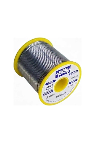 Kurtel Sn63/pb37 Vitray Lehim Teli Fluxsız 500 Gr. Makara 3 Mm