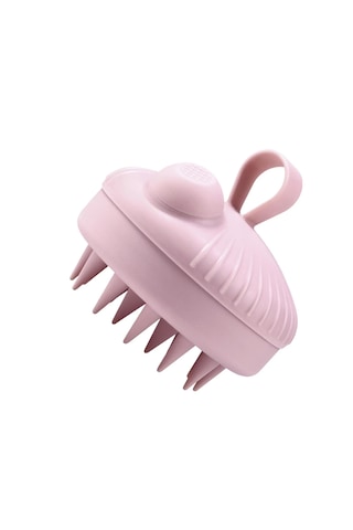 Hangfox Silikon Saç Derisi Masaj Ve Temizleme Fırçası - Şampuan Dolabilen Basma İle Sıvı Veren Saç Bakımı Aleti