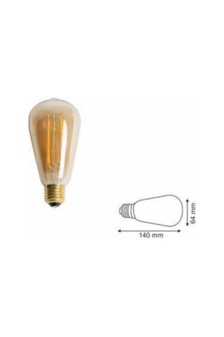 Ct-4284 6w Rustik Led Ampul E27 Duy Amber-turuncu Işık
