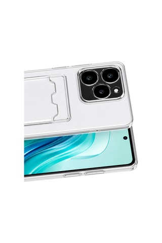 Uryport Realme C61 Kılıf Kart Şeffaf Silikon - Şeffaf