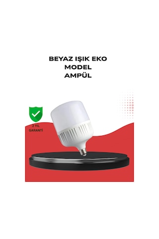 Enerji - 466 - Tasarruflu Şarjlı Led Ampul 30w - Csmo-tex - Beyaz Işık