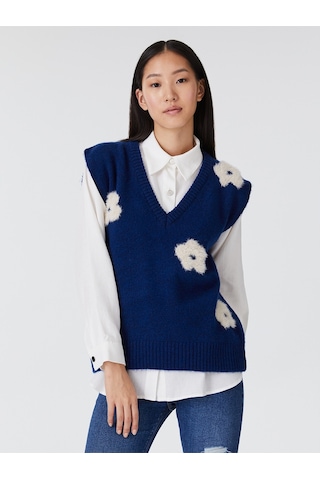 Regular Fit Kadın Kazak Lacivert