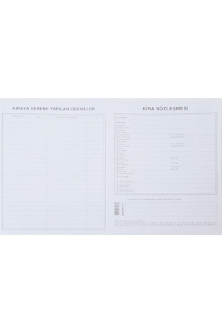 Gürpaş Kira Kontratı 100 Lü Paket