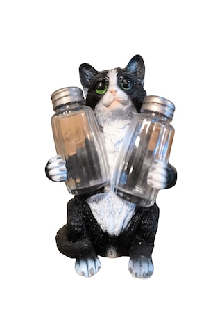 Dekoratif Tuzluk Kedi Figürü