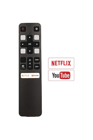 Tcl Rc 802v - Fnr1 - Htc120 Ses Komutsuz Lcd Led Tv Kumanda